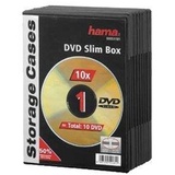 Hama 51181 DVD-Leerhülle Slim 10 schwarz