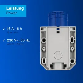 REV Ritter Einbausteckdose 16 A Blau 1 St.