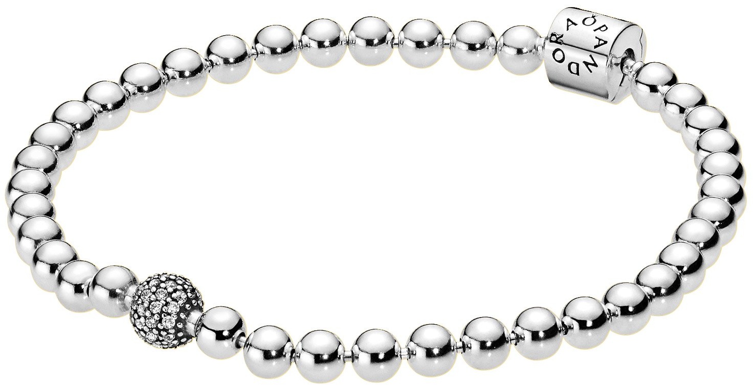 Pandora 598342CZ Armband für Frauen Beads & Pavé, 21 cm