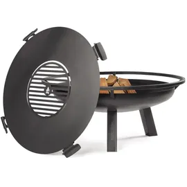 Cook King Feuerschale PORTO Ø 70 cm Schwarz