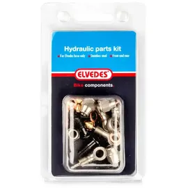 Elvedes Hydrauliksatz M8 + Banjo für Shimano M666/m675/m785/m985 Silver