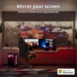 Twinkly Matrix RGB LED-Panel – 480 LEDs – 1 × 1 m – Transparent – App-gesteuert – Innenbereich – Smart Lighting - Silber/Transparent