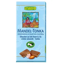 Rapunzel - Vollmilch Schokolade Mandel-Tonka 100 g
