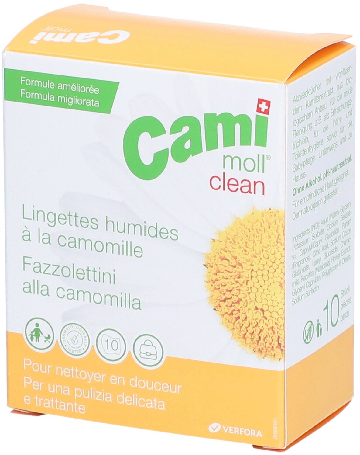 Cami Moll® Clean Feuchttücher mit Kamille