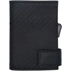 SecWal Kartenetui RFID Leder 9 cm Portemonnaies   Schwarz Herren