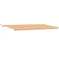 VidaXL Einziehbare Markise Gelb Orange 600 × 300 cm