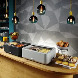 HENDI UNIQ Chafing Dish, Warmhalteplatte, schwarz