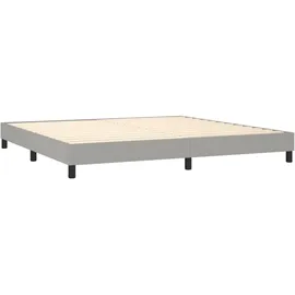 vidaXL Boxspringbett 200 x 200 cm Hellgrau