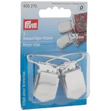Prym - Prym Silber (35mm) Hosenträger Clips - 2 Stücke