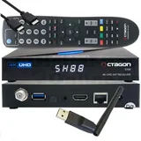 OCTAGON SX88 4K UHD S2+IP Multistream SAT Receiver + 150 Mbits Wifi Stick SAT-Receiver