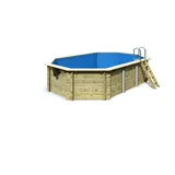 Woodfeeling Karibu Pool 4 A inkl. Filteranlage Skimmer