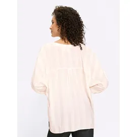 Heine Druckbluse ecru-sand-gestreift 42