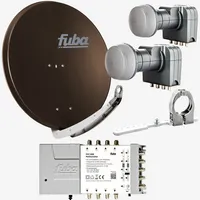 Fuba Sat Anlage 8 Teilnehmer - 2 Satelliten (z.B.