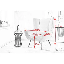 KAWOLA Sessel IVA Relaxsessel Cord smaragd