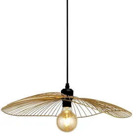 Searchlight Wellenanhänger 1-flg. 51 cm Metall gold/schwarz