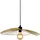 Searchlight Wellenanhänger 1-flg. 51 cm Metall gold/schwarz