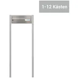 B-Serie Freistehende Edelstahl V2A Briefkastenanlage (1-12 fach)