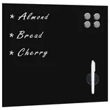 vidaXL Magnettafel 60 x 60 cm Schwarz