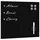 vidaXL Magnettafel 60 x 60 cm Schwarz