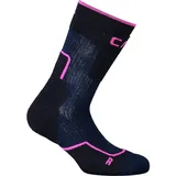 CMP Kids Trekking Socks Wool Mid blue ink-purple fluo (46NH) 25/27