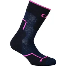 CMP Kids Trekking Socks Wool Mid blue ink-purple fluo (46NH) 25/27