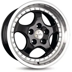 Keskin Wheels Kt2 Black Lip Polish 8.5x18 ET 52 5/130 Alufelge Schwarz