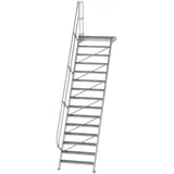 Günzburger MUNK Aluminium-Treppe Plattform 60° 15 Stufen