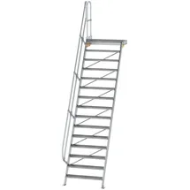 Günzburger MUNK Aluminium-Treppe Plattform 60° 15 Stufen
