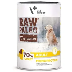 RAW PALEO Nassfutter für erwachsene Hunde Truthahn 400g
