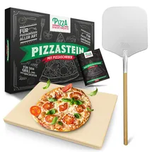 Pizza Divertimento Pizzastein Ø 30 cm Cordierit silber