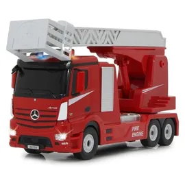 Jamara RC-Nutzfahrzeug Feuerwehr Drehleiter Mercedes-Benz Antos 1:24 2CH RTR rot (405212)