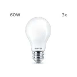 Philips LED-Birne 60W E27 2700 K warmweiß 3 St.