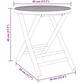 vidaXL 3-tlg. Bistro-Set Bambus