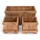 DESIGN DELIGHTS Übertopf-Set, Natur, Holz, 80x40x40 cm, Dekoration, Blumen & Zubehör, Übertöpfe