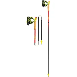 Leki Ultratrail FX.One Superlite 120 cm bright red-neonyellow-naturalcarbon