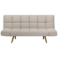 Beliani 3-Sitzer Sofa INGARO in Beige/Braun - (W) 182 x (H) 79 x (L) 80 cm | Gr.: onesize