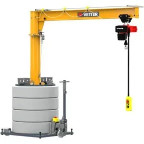 Vetter Mobiler Säulenschwenkkran MOBILUS MOB12-PR5-3,5 Elektrokettenzug 500kg, 3,5m