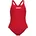 Badeanzug Mädchen Swim-Pro Einfarbig Rot/Weiß 164