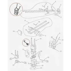Artemide Ersatzteile für Tizio 35, aluminiumgrau, Teil Nr. 1
