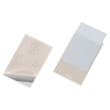 Durable Selbstklebetasche Pocketfix für Einsteckschilder 57 x 90 mm, 10 Stück, transparent, 807919