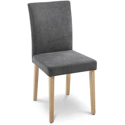 Komfort & Wohnen Stuhl Toledo 6307-1A Stoff Grau Fango
