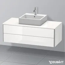 Duravit XSquare Waschtischunterschrank, 2 Schubkästen, weiß hochglanz