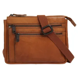 Spikes & Sparrow SPIKES & SPARROW, Damen, Gr. B/H/T: 22cm x 17cm x 10cm onesize, braun (cognac), Leder, leicht glänzend, unifarben, Taschen Umhängetasche, echt Leder