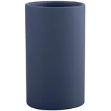 Spirella Zahnputzbecher Zahnbürstenhalter Keramik Tube 7x11,5 cm Blau Matt, Blue