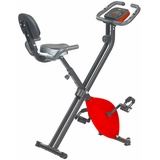 PEARL sports Klapp-Heimtrainer mit Rückenlehne, Tablet-Halter, 2,5 kg Schwungmasse
