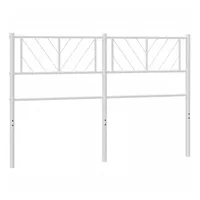 VidaXL Kopfteil Metall Weiß 140 cm