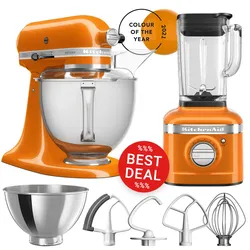 KitchenAid 4,8L Artisan 5KSM175PSEHY & Standmixer K400 Honey *Sommer-Deal