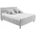 Möbel Boss Polsterbett Salvador 180 x 200 cm H2 Silber