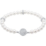 Elli PREMIUM Kugel Magnet synthetische Perlene 925 Silber Armbänder & Armreife Damen