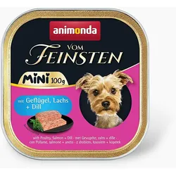 animonda 32x100g Mini Ad Gefl+Lachs+Dill vF Hundenassfutter